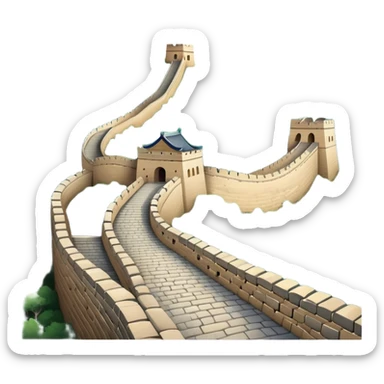 Great Wall of China landmark sticker