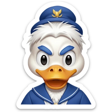 Donald the duck sticker
