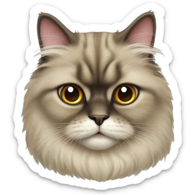 Persian cat sticker