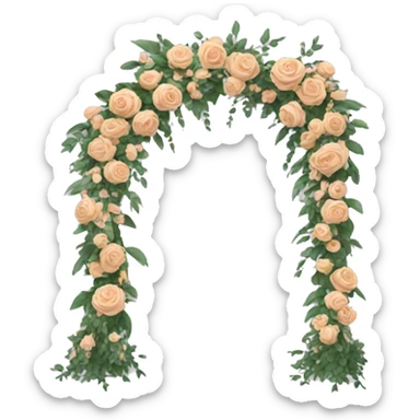 Wedding floral arch sticker
