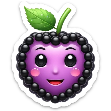 black berry with sparkles  sticker
