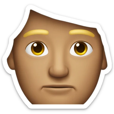 trump with a super dark tan sticker