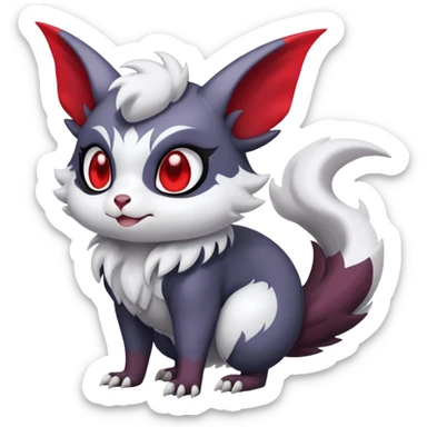 Shiny Furret-Absol-Noibat-Hybrid (Full body) sticker