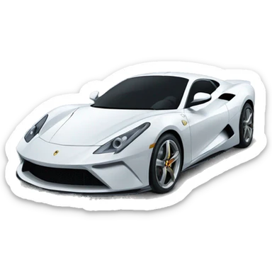 Cartoon cool supercar sticker