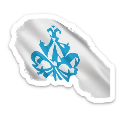 Olympique de Marseille soccer flag sticker