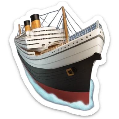 Titanic ship sticker