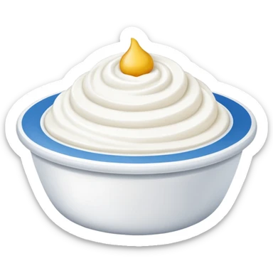 Cottage cheese cup sticker