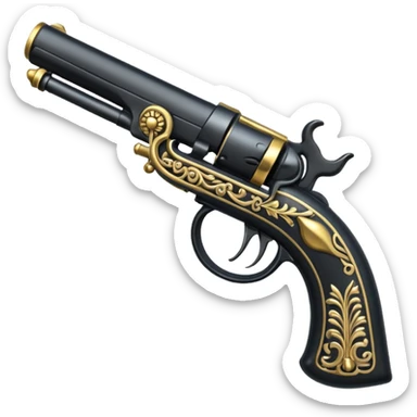 Flintlock pistol sticker