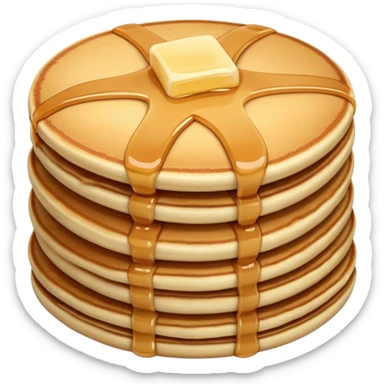 pancakes beige sticker