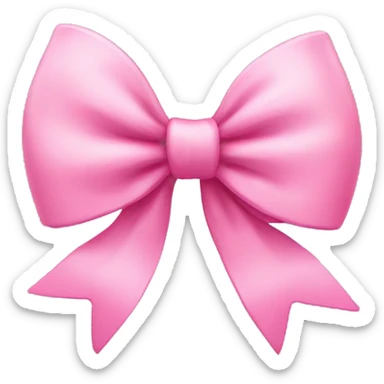 Cute pink bow sticker