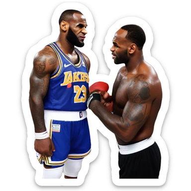 lebron paying mike tyson in his prime to box bronny james.  bronny james losses sticker