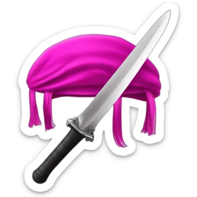 Épée magique fushia et noir magique sticker