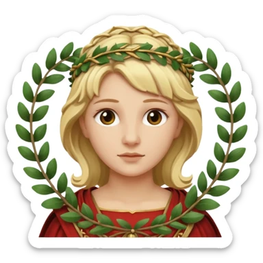 ancient roman woman blond sticker