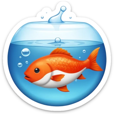 Un savon qui vole avec un poisson dans le bec sticker