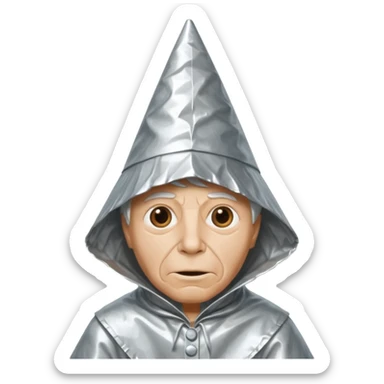 dunce tin foil hat  sticker