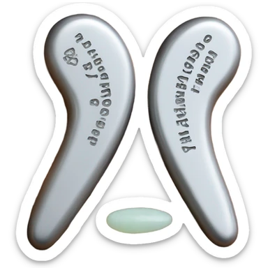 metal gua sha massager with engraving Tanicosmo sticker