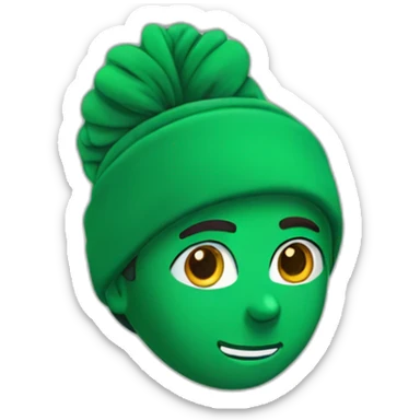 yorkshire green headband sticker