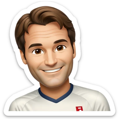 roger federer sticker
