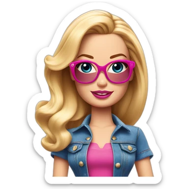 MArgot robbie as barbie sticker