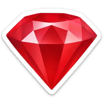 red diamond sticker