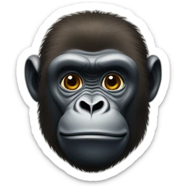 Gorilla with Mark Zuckerberg sticker