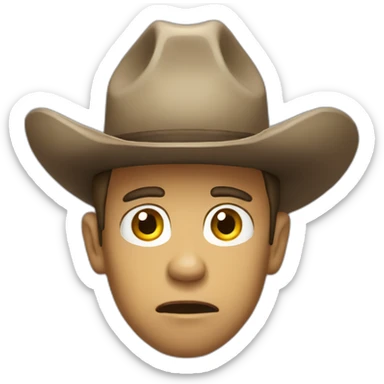 confusion cowboy sticker