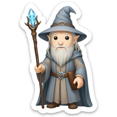 Gandalf avec son bâton magique sticker