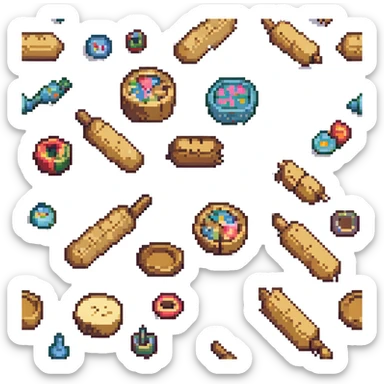 baking rolling pin sticker