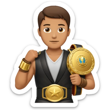 champ 2 belt w man sticker