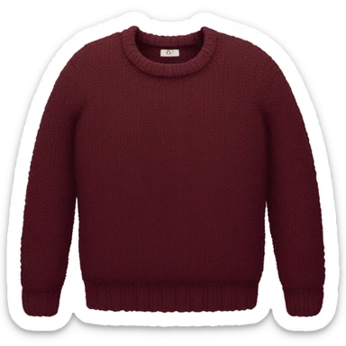 burgundy sweater  sticker
