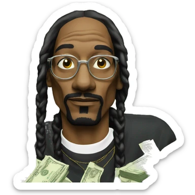 Snoop Dogg WITH MONEY sticker