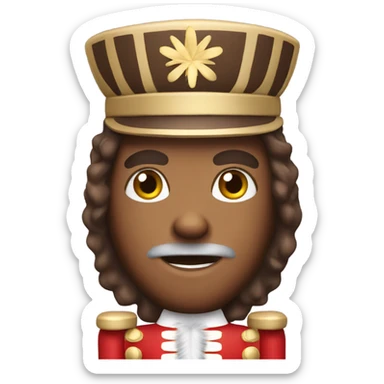 nutcracker, hair brown with torso sticker