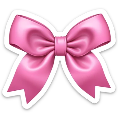pink coquette bow sticker