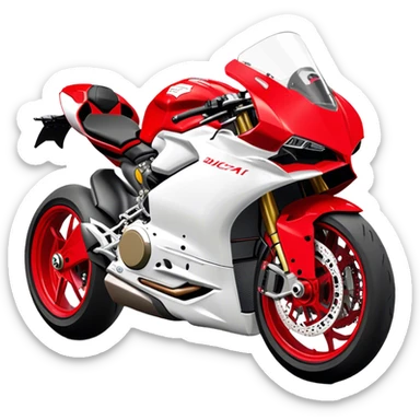 Ducati Panigale (Sportbike) - Ducati Panigale V4 (Model Year: 2022) (Iconic colour: Red) sticker