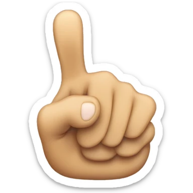Emoji pointing to the right with his hand, let's make it a little funny sticker