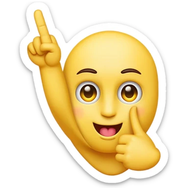 Mad emoji sticking the middle finger  sticker
