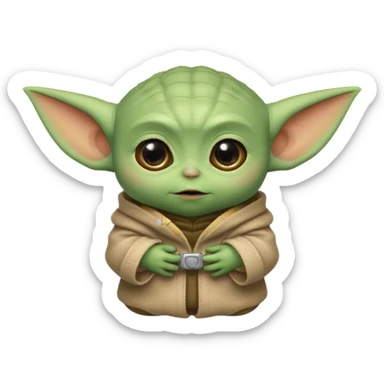 🥺+baby yoda sticker