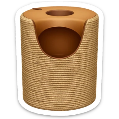 Cat scratch post sticker