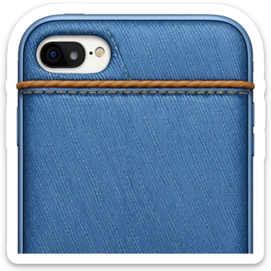 Denim iPhone sticker