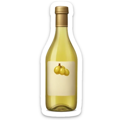 a single bottle of white wine vinegar sticker