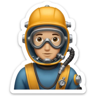 Underwater welder sticker