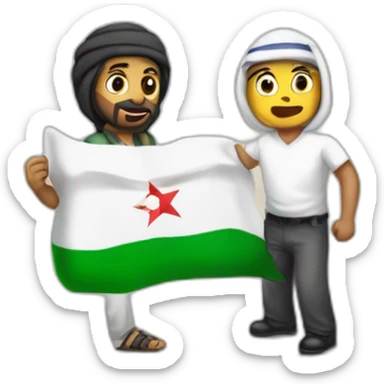 Palestian vs Israeli sticker