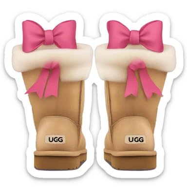 Ugg boots with bows  sticker