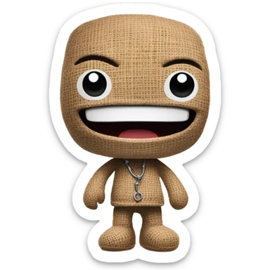 Sackboy from game sticker