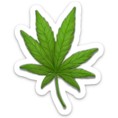 Weed joint sticker