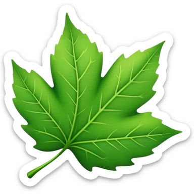 A leaf coupon code sticker