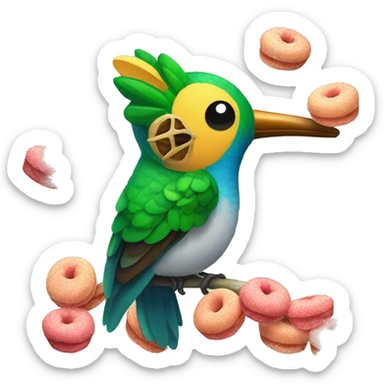 emoji de un colibrí con dulces sueños  sticker