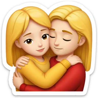 Warm hug sticker