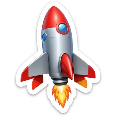 riding a rocket france black boom!  sticker