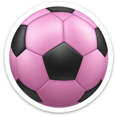 Pink soccer ball  sticker